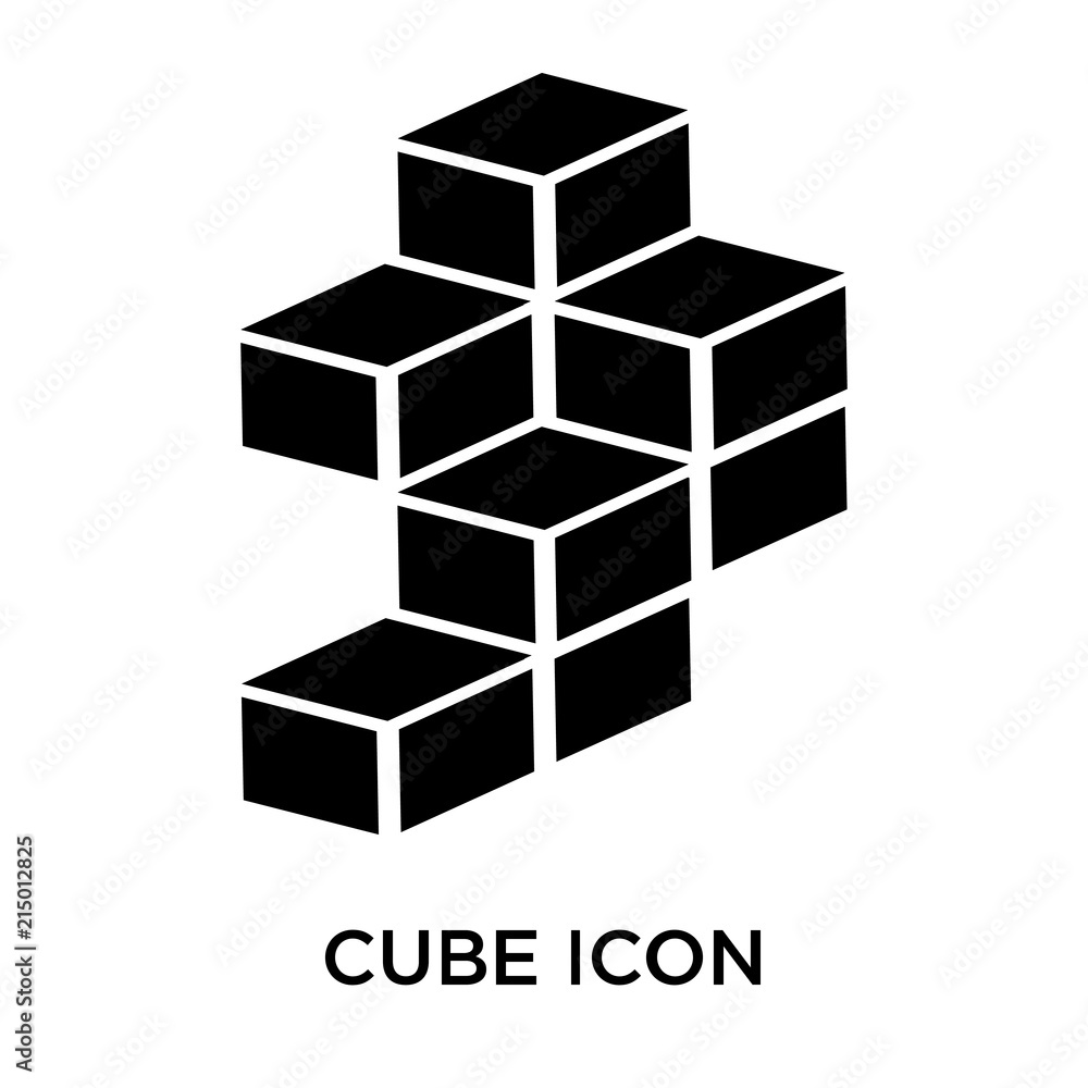 Poster cube icon isolated on white background. modern and editable cube icon. simple icons vector illustrat