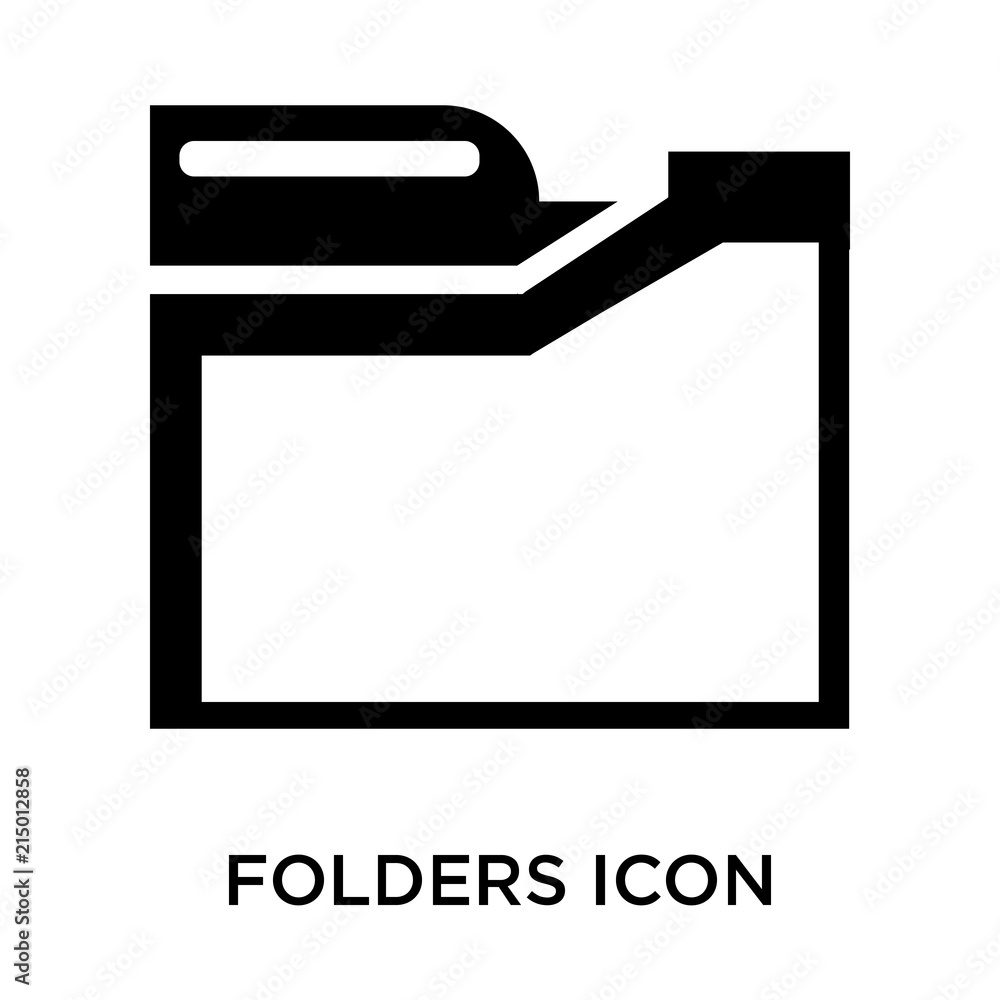 Poster folders icon isolated on white background. modern and editable folders icon. simple icons vector ill