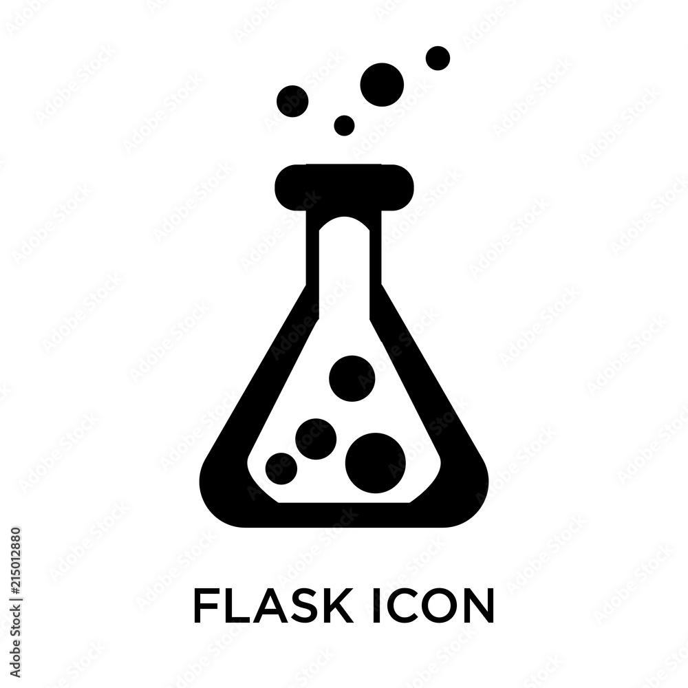 Poster flask icon isolated on white background. modern and editable flask icon. simple icons vector illustr