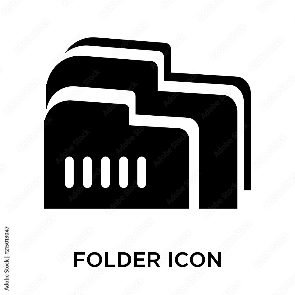 Aufkleber folder icon isolated on white background. modern and editable folder icon. simple icons vector illus