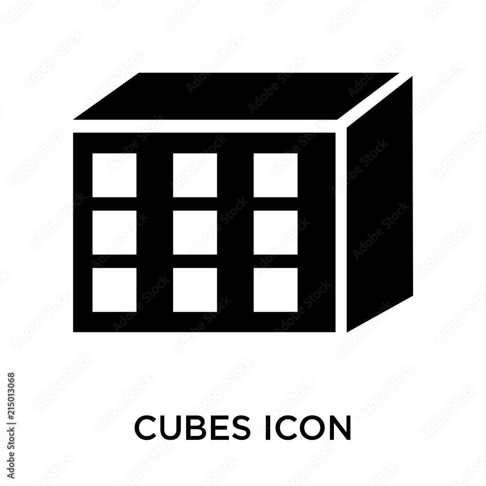 Poster cubes icon isolated on white background. modern and editable cubes icon. simple icons vector illustr