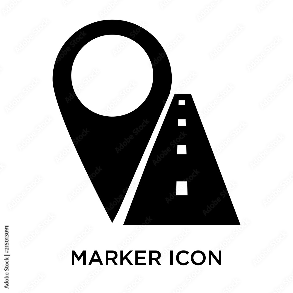 Aufkleber marker icon isolated on white background. modern and editable marker icon. simple icons vector illus