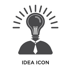 idea icon on white background. Modern icons vector illustration. Trendy idea icons