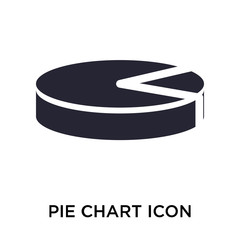 pie chart icon on white background. Modern icons vector illustration. Trendy pie chart icons