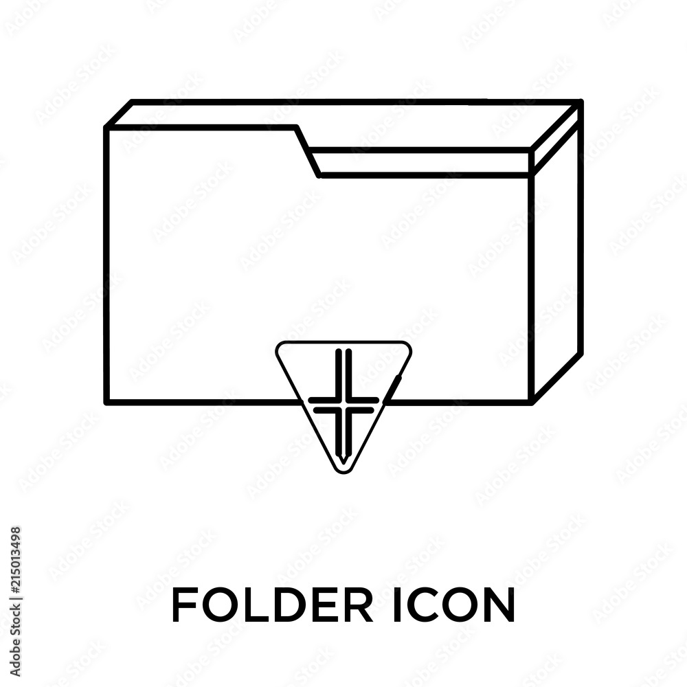 Poster folder icon isolated on white background. modern and editable folder icon. simple icons vector illus