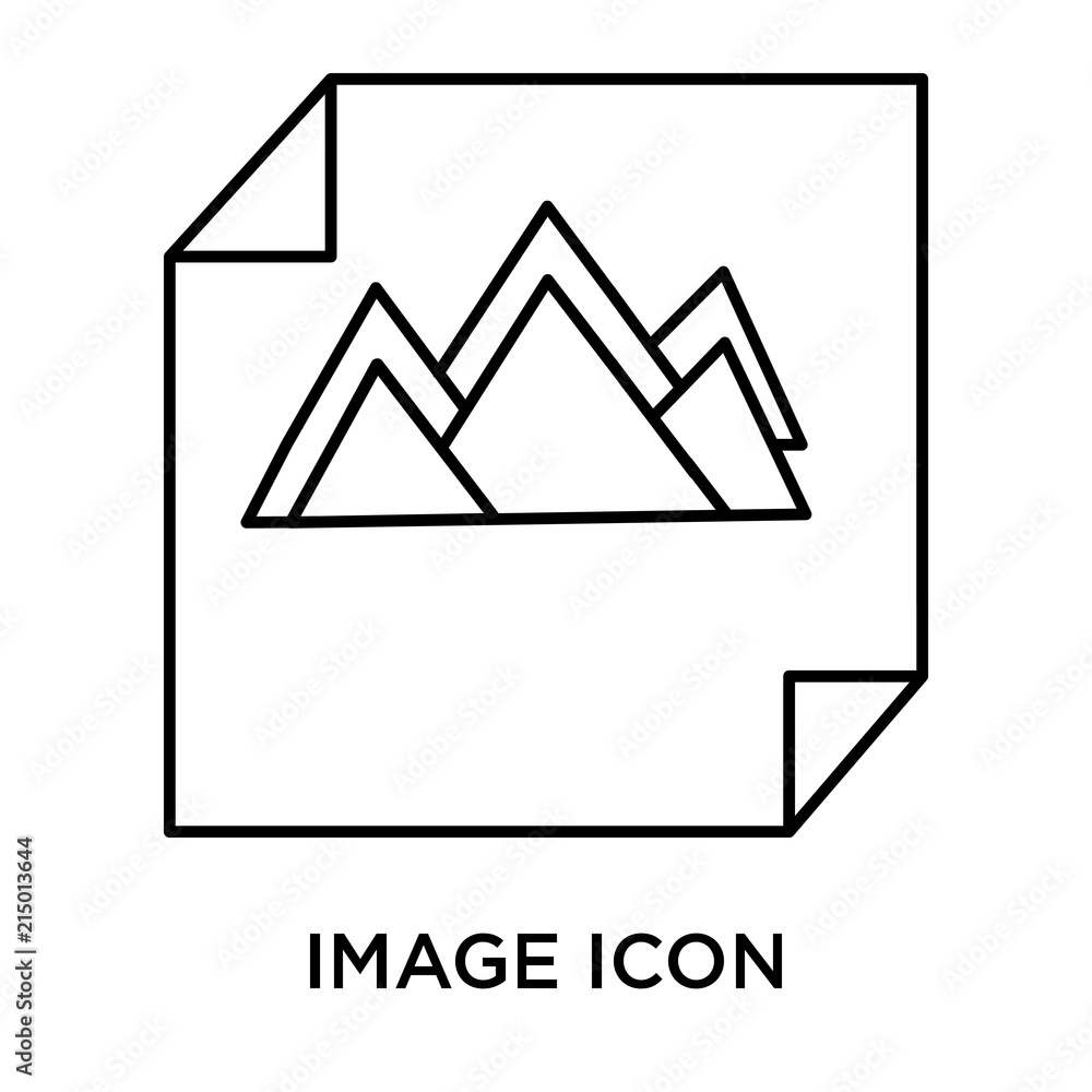 Poster image icon isolated on white background. modern and editable image icon. simple icons vector illustr