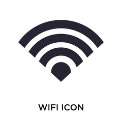 wifi icon on white background. Modern icons vector illustration. Trendy wifi icons