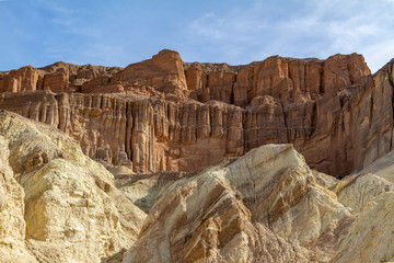 Fototapeta premium Red Cathedral at the end of the Golden Canyon Hike in Death Valley