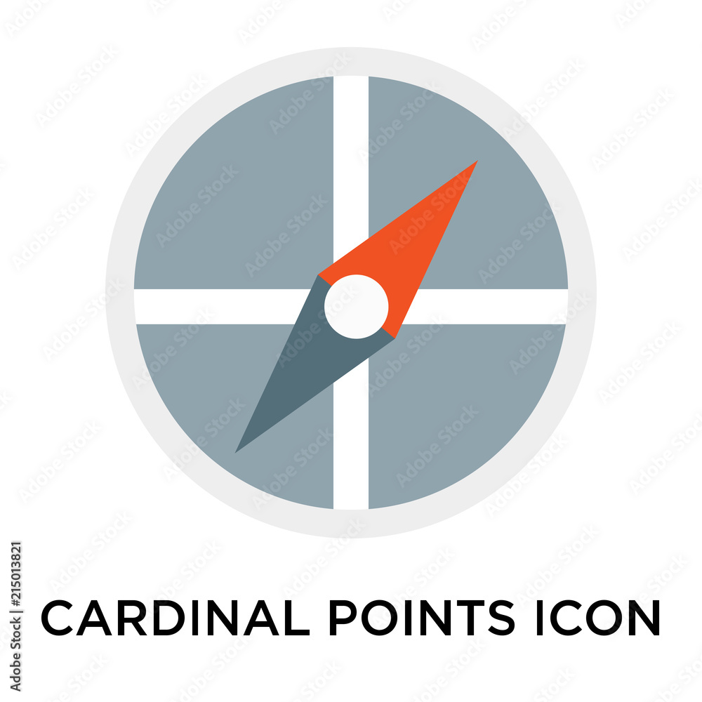 Poster cardinal points icon isolated on white background. modern and editable cardinal points icon. simple 