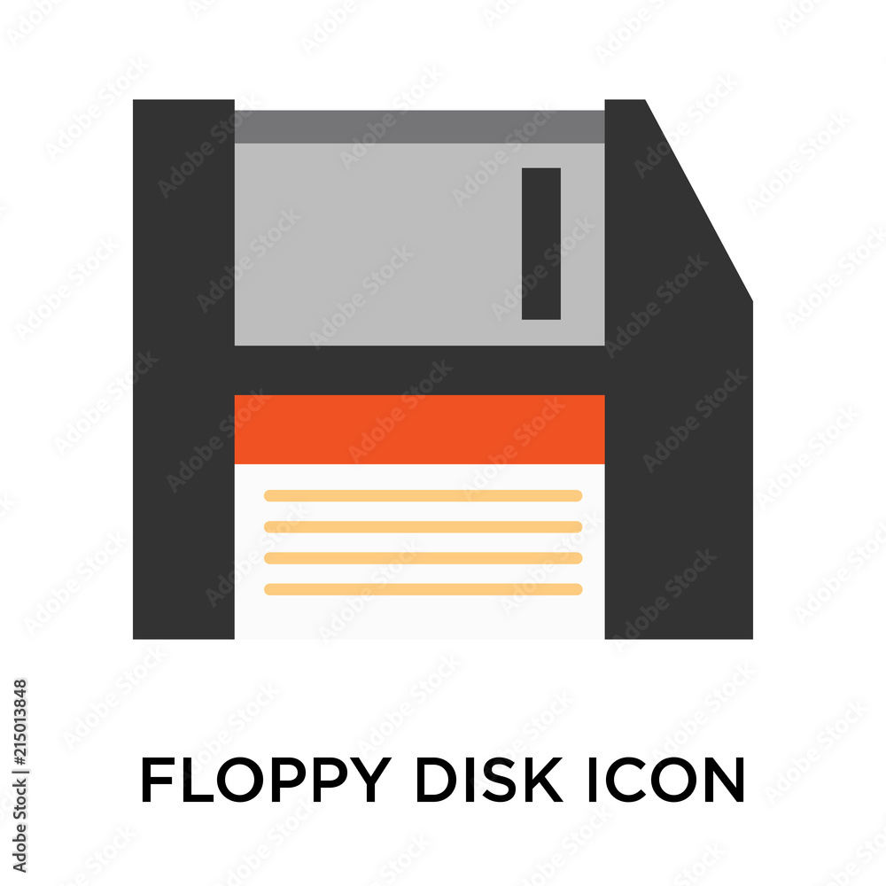 Aufkleber floppy disk icon isolated on white background. modern and editable floppy disk icon. simple icons ve