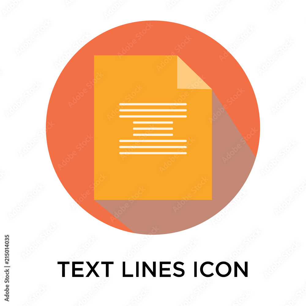 Poster text lines icon isolated on white background. modern and editable text lines icon. simple icons vect