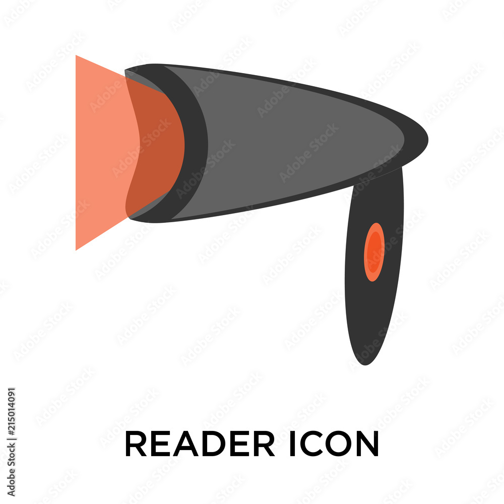 Poster reader icon isolated on white background. modern and editable reader icon. simple icons vector illus