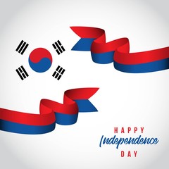 Happy Korea Republic Independent Day Vector Template Design Illustration