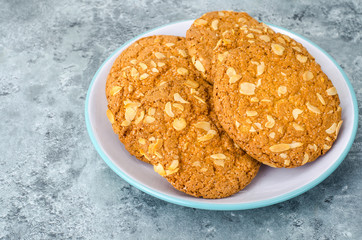 Oatmeal cookies with nuts