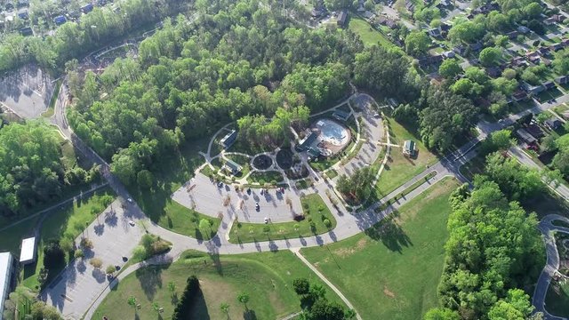 Aerial view of Barber Park.