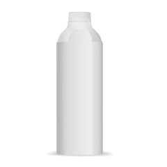 Bottle pattern for packaging Top on white background