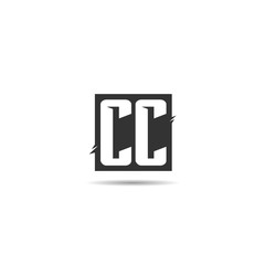 Initial Letter CC Logo Template Design