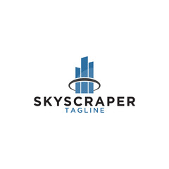 Skyscraper logo design template