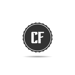 Initial Letter CF Logo Template Design