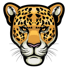 Naklejka premium Leopard Head