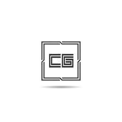 Initial Letter CG Logo Template Design