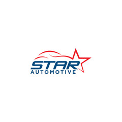 Star automotive car logo design template
