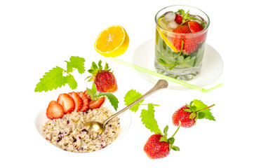 Summer light fitness lunch