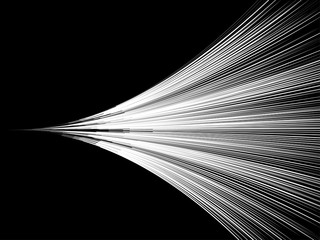 Background abstract white line represents the speed on a black background.