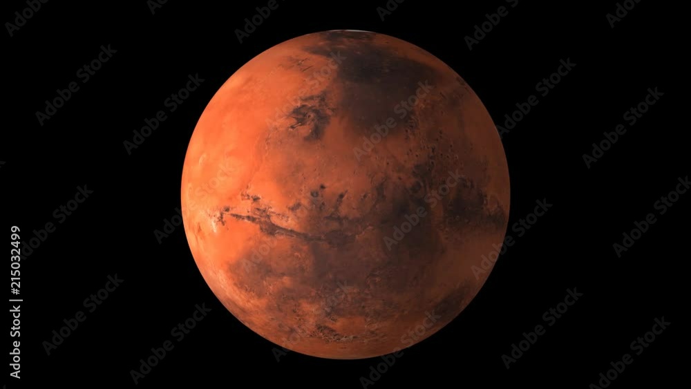 Wall mural mars planet globe view