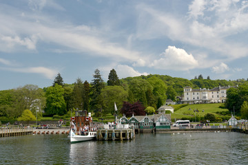 Village of Bowness on shore of Lake Windermere