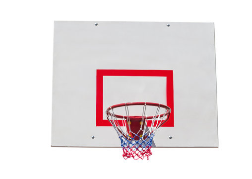 Basketball Backboard Isolated On White