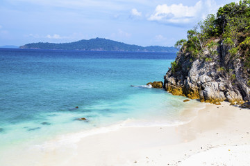 Beautiful beach and tropical sea at Cockburn Island, Myanmar.