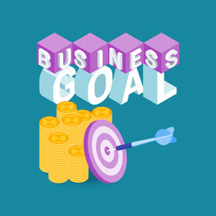 Business goal concept