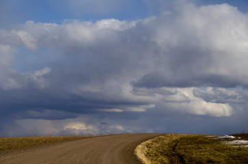 Obraz premium Rainy sky in autumn