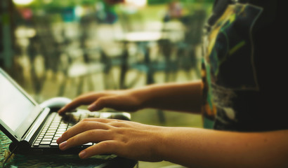 Young Girl With Laptop