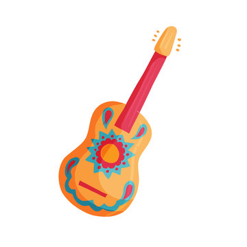 Mexican Guitar Vector Icon