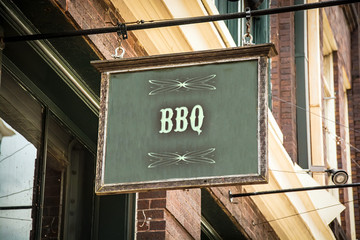 Obraz premium Schild 320 - BBQ