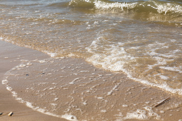 waves water beach north sea
