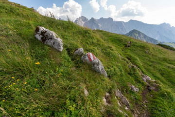 Kaiserbachtal Weg zum Stripsenjochhaus