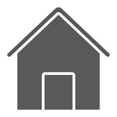 Home glyph icon, house and building, button sign, vector graphics, a solid pattern on a white background, eps 10.