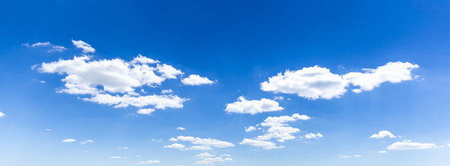 Blue sky and white clouds - natural background