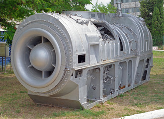 jet engine close-up