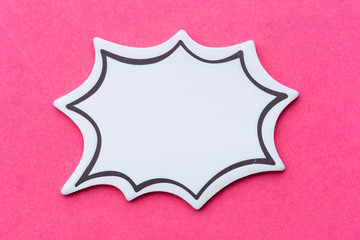 Social Media Chat Concept. Blank empty chat bubble for text