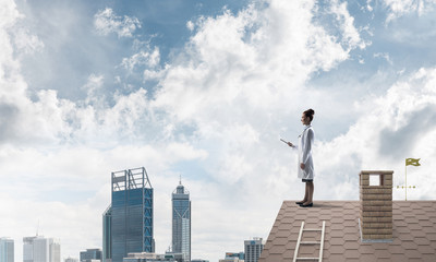 Woman doctor is ready to help the whole city