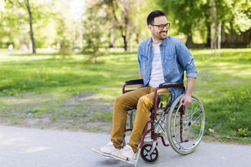 Man in wheelchair