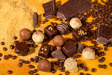 Assorted Chocolate truffle pralines