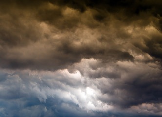 Fototapeta na wymiar Dark cloud and sky before storm come