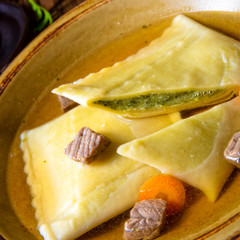 Delicious Swabian original! Maultaschen with traditional filling