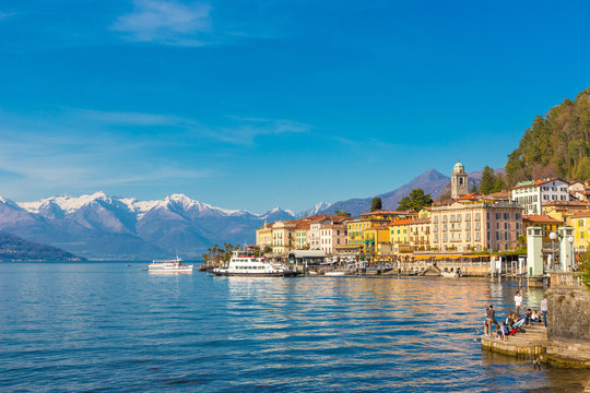 Bellagio ,Lake Como, Italy, 14 April 2013 Bellagio resort town on Lake Como, Lombardy, Italy