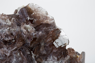 Macro shooting of natural mineral rock specimen